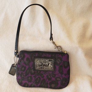 Coach Purple Wristlet